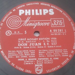 Mozart Don Giovanni MORALT Philips Minigroove  3 LP Box