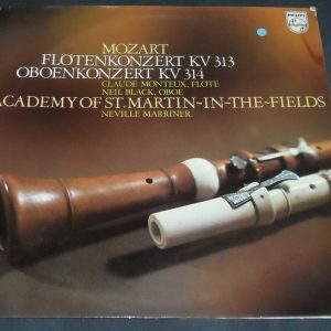 Mozart Flute & Oboe Concerto Monteux / Black / Marriner Philips 6500 379 lp ex