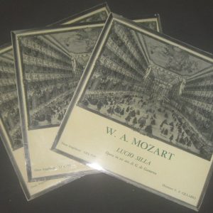 Mozart : Lucio Silla Felice Cillario , Rota / Cossotto Angelicum LPT1707-9 3 LP