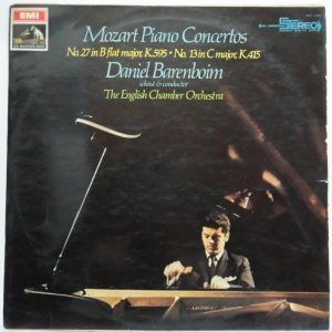 Mozart Piano Concertos No. 27 K.595 & No. 13 K. 415 Daniel Barenboim EMI HMV