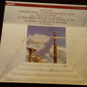 Mozart Symphonie Concertante / Oboe Concerto  Marriner Philips ‎411 134-1 LP EX
