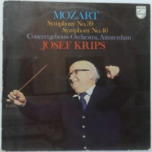Mozart: Symphony No 39 & 40 Concertgebouw Orchestra Josef Krips Philips 6500 430