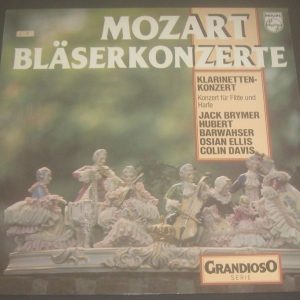 Mozart Wind Concertos – Brymer , Barwahser , Ellis , Colin Davis Philips LP EX