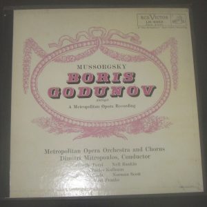 Mussorgsky Boris Godunov (Abridged) Mitropoulos ‎RCA  LM-6063  2 LP Box 1958