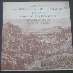Otto Klemperer – Mendelssohn / Schumann Symphonies Angel ?35629 LP