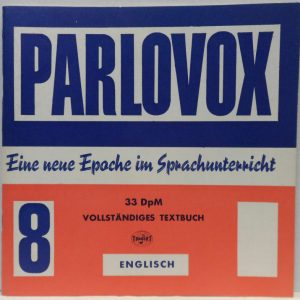 PARLOVOX – English Course for French Speakers 8 X 7″ Cardboard Flexi Disc + Book