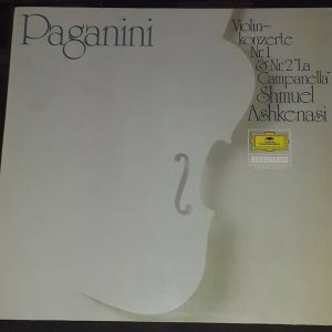 Paganini : Violin Concerto 1 & 2 Ashkenasi Heribert Esser DGG 2535 207 LP EX