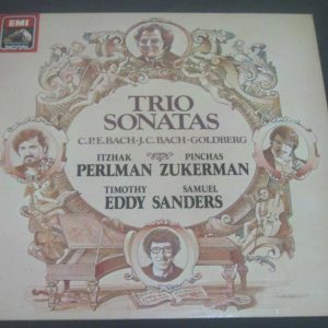 Perlman Zukerman Eddy Sanders – Bach Goldberg Trio Sonatas HMV DIGITAL LP EX