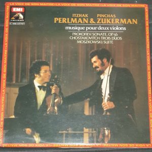Perlman & Zukerman – Music For Two Violins Prokofiev HMV C 069-03787 LP