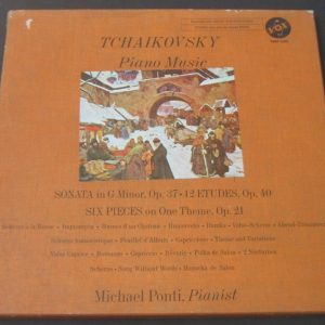 Ponti – Tchaikovsky Sonata Etudes Pieces On One Theme VOX SVBX 5455 3 lp Box