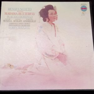 Puccini ‎- Madama Butterfly Domingo Maazel Columbia M3 35181 3 LP Box EX