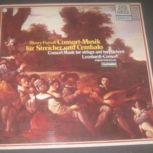 Purcell Consort Music for Strings and Harpsichord Gustav Leonhardt Telefunken LP