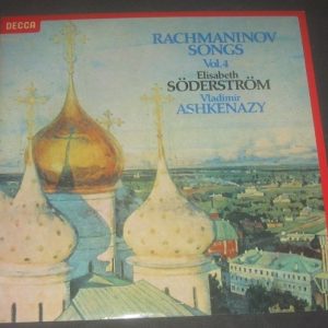 RACHMANINOV SONGS ELISABETH SODERSTROM VLADIMIR ASHKENAZY DECCA SXL 6869 LP EX