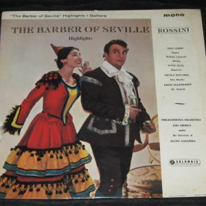 ROSSINI The Barber of Seville CALLAS 33CX MONO LP
