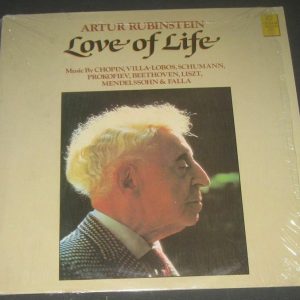 Rubinstein – Piano Chopin / Villa-Lobos / Beethoven / Schumann Etc RCA lp EX