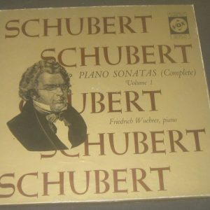 SCHUBERT PIANO SONATAS WUEHRER VOX VBX 9 2 LP BOX USA 1959