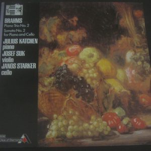 STARKER – KATCHEN – SUK : BRAHMS SONATAS DECCA SDD 541  ENGLAND LP EX
