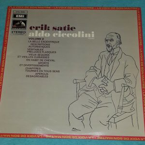 Satie – Pieces Pour Piano Aldo Ciccolini HMV ‎CVL 1046 LP