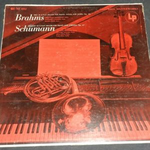 Schneider Horszowski –  Brahms / Schumann Columbia  ML 4892 6 Eye lp