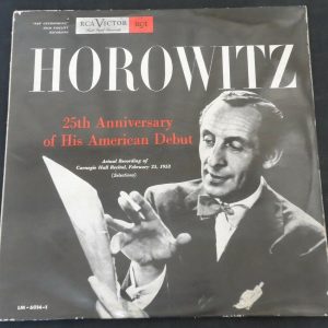 Schubert Chopin Horowitz ‎– 25th Anniversary RCA LM 6014-1 lp ed1 Piano