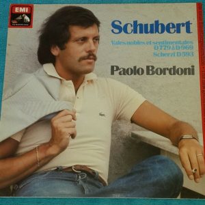 Schubert ‎– Valses Sentimentales Nobles Scherzi Paolo Bordoni  HMV EMI  LP EX