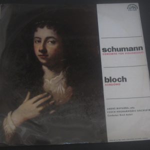 Schumann Cello Concerto Bloch Schelmo Navarra Ancerl Supraphon SUA 10581 LP