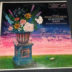 Schumann Piano Concerto Krips Rubinstein RCA LM 2256 1958 LP EX