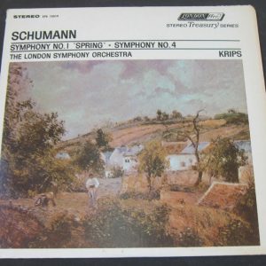 Schumann –  Symphony No. 1 / No. 4 . Joseph  Krips . London FFrr STS 15019 lp EX