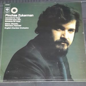 Stamitz , Telemann , von Weber & Handel : Concertos for Viola Zukerman CBS LP
