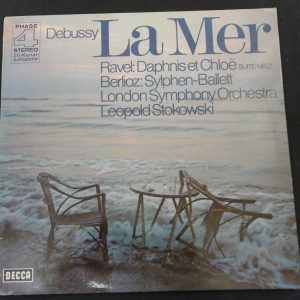 Stokowski – Debussy : LA MER Ravel Berlioz DECCA SAD-22118 lp EX