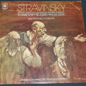 Stravinsky Jeu de Cartes Scenes de Ballet Tchaikovsky Bluebird CBS 61840 LP EX