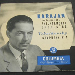 TCHAIKOVSKY Symphony No. 4 KARAJAN Columbia 33JCX 1139 lp Blue/Gold Label