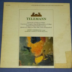 Telemann , Concerto For 4 Violins Etc  Adolf Scherbaum Heliodor HS 25006 LP