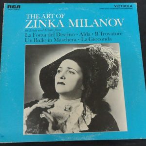 The Art Of Zinka Milanov RCA VICS 1336 USA LP EX