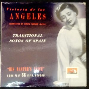 Traditional Songs Of Spain  De Los Angeles Renata Tarrago HMV ALP 1063 R/G LP EX