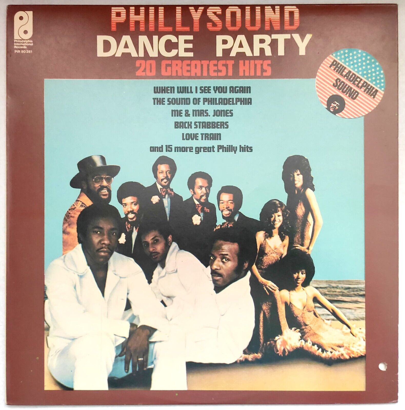 Various – PhillySound Dance Party LP 12" Comp. Israel Pressing 1974 Funk Soul