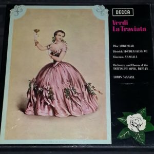 Verdi La Traviata  Lorengar , Fischer-Dieskau   Maazel Decca  SET 401-2 2 lp Box