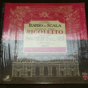 Verdi Rigoletto Highlights  Serafin , Callas , Gobbi Angel 35518 lp 1956 EX