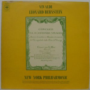 Vivaldi – Concertos for diverse instruments LP Leonard Bernstein New York Philha