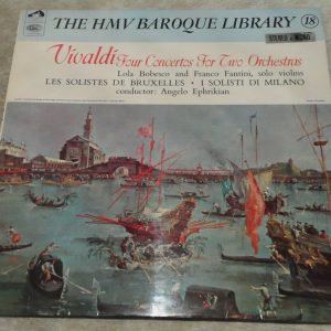 Vivaldi : Four Concertos  Ephrikian Sorelli Fantini Bobesco HMV  HQM 1060 lp EX
