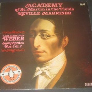 Weber Symphony 1 & 2  Marriner Academy of St. Martin ASV DCA 515 DIGITAL LP