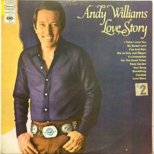 Andy Williams – Love Story LP 1971 Israel Pressing Easy Listening Soft Jazz