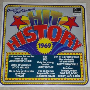 Aphrodite’s Child Scott Walker Jerry Butler Etc Various Hit History 1969 LP EX