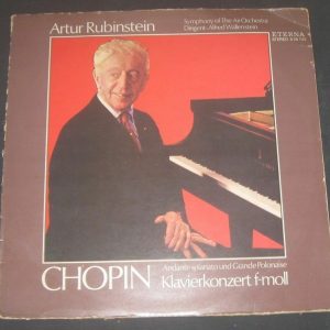 Artur Rubinstein / CHOPIN Piano Concerto WALLENSTEIN ETERNA ? 8 26 722 lp