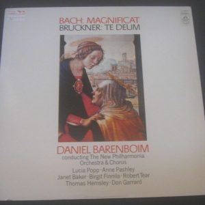 BACH Magnificat BRUCKNER Te Deum BARENBOIM Angel S-36615 LP EX