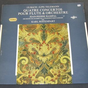 BACH / TELEMANN – Flute Concertos – RAMPAL , RISTENPART Erato STE 50241 lp