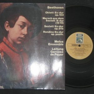BEETHOVEN , MELOS ENSEMBLE , EMI HMV  ELECTROLA Gold Label LP
