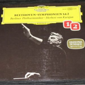 BEETHOVEN SYMPHONY No 1 & 2  Berlin / Karajan DGG SLPM