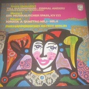 BERLIN PHILHARMONIC OCTET Hasenhorl Mozart Rossini Philips 802 909 LP EX