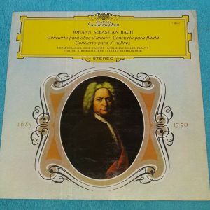 Bach , 3 Concertos   Holliger, Zoller Baumgartner DGG LP